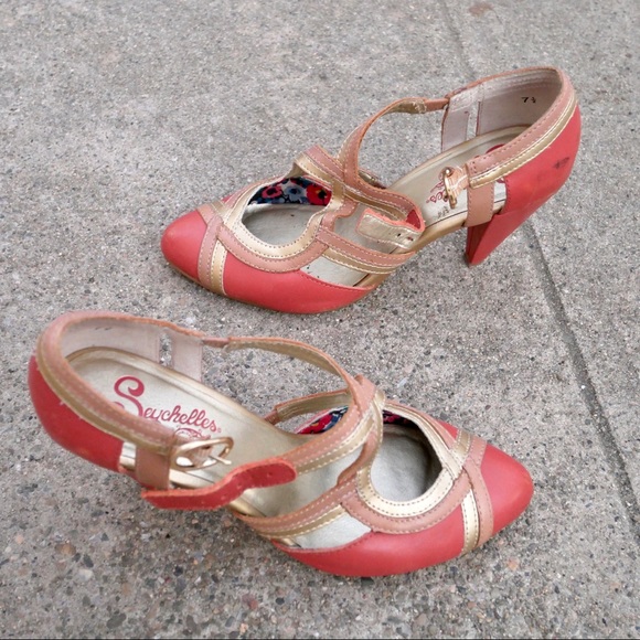 Seychelles pink & gold heels - Picture 4 of 12